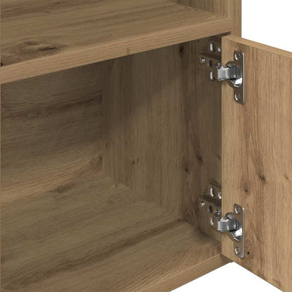 vidaXL Bookcase Artisan Oak 31x24x127 cm Engineered Wood