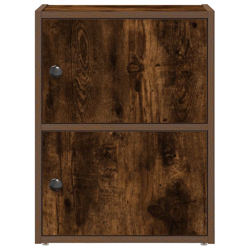 vidaXL Bookcase Smoked Oak 40x24x52 cm Engineered Wood