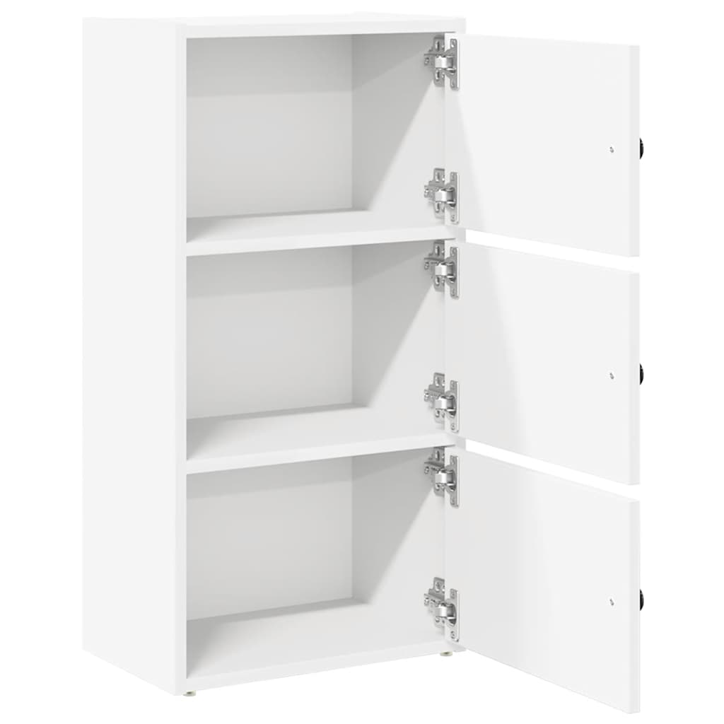 vidaXL Bookcase White 40x24x77 cm Engineered Wood