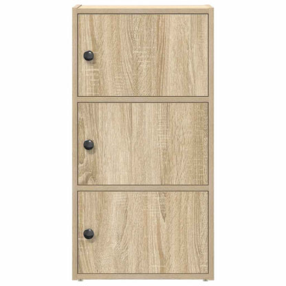 vidaXL Bookcase Sonoma Oak 40x24x77 cm Engineered Wood