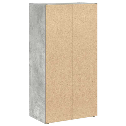 vidaXL Bookcase Concrete Grey 40x24x77 cm Engineered Wood