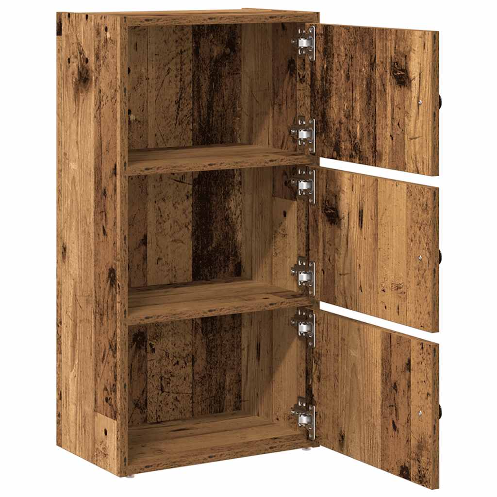 vidaXL Bookcase Old Wood 40x24x77 cm Engineered Wood