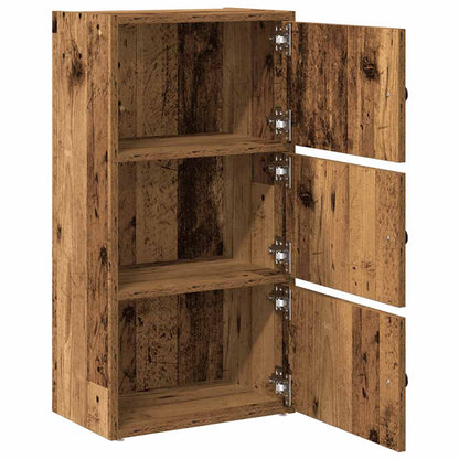 vidaXL Bookcase Old Wood 40x24x77 cm Engineered Wood