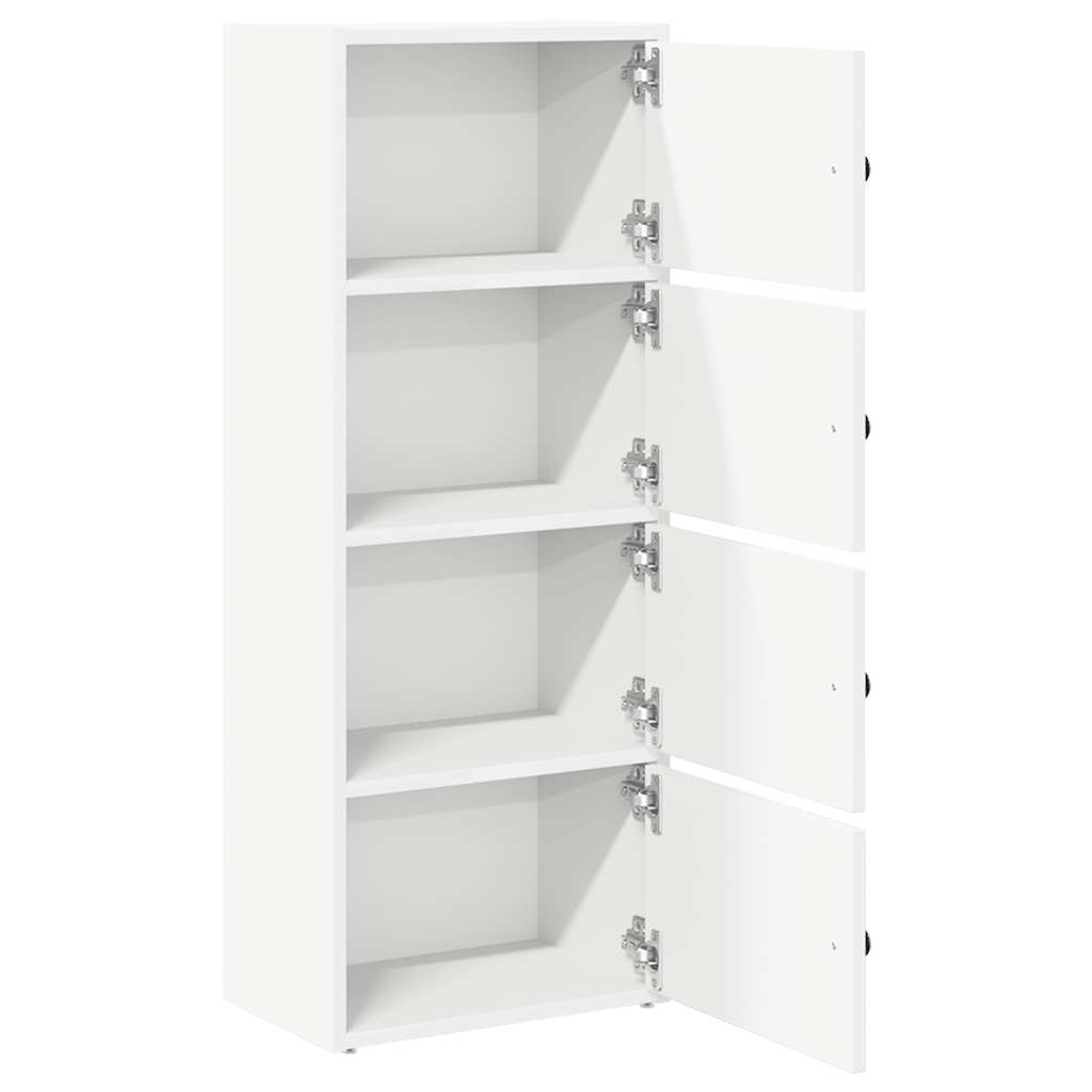 vidaXL Bookcase White 40x24x102 cm Engineered Wood