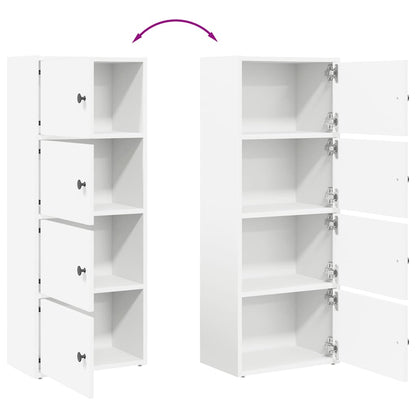 vidaXL Bookcase White 40x24x102 cm Engineered Wood