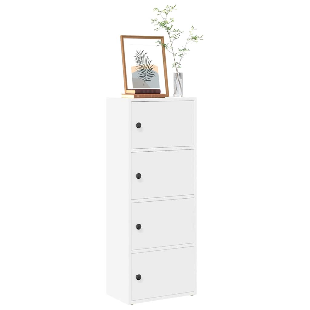 vidaXL Bookcase White 40x24x102 cm Engineered Wood