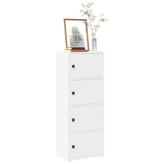 vidaXL Bookcase White 40x24x102 cm Engineered Wood
