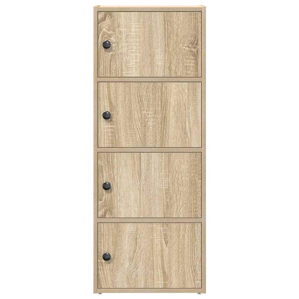 vidaXL Bookcase Sonoma Oak 40x24x102 cm Engineered Wood