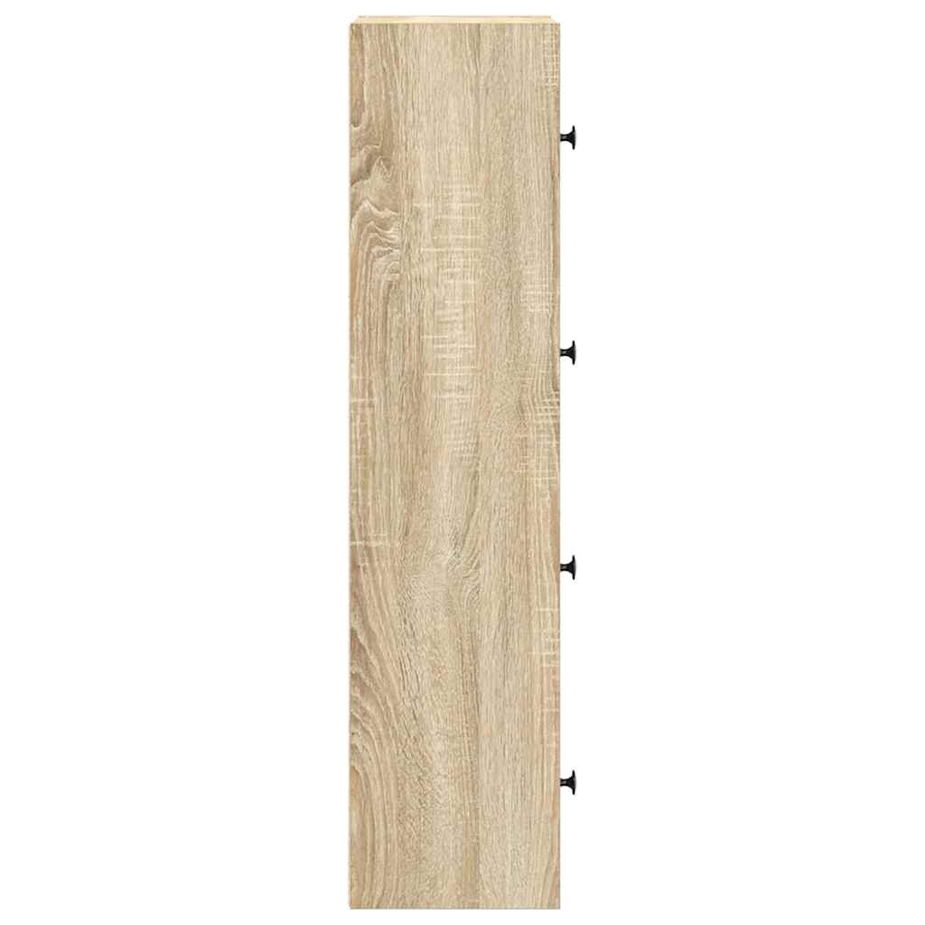 vidaXL Bookcase Sonoma Oak 40x24x102 cm Engineered Wood