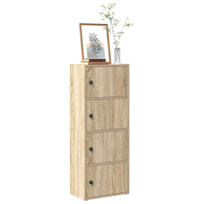 vidaXL Bookcase Sonoma Oak 40x24x102 cm Engineered Wood