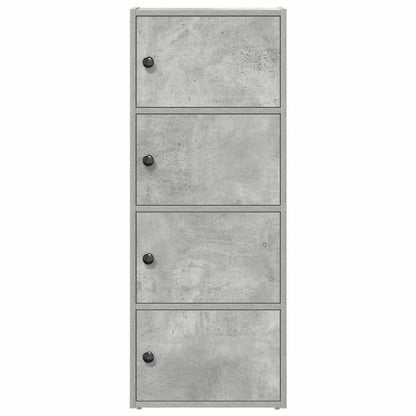 vidaXL Bookcase Concrete Grey 40x24x102 cm Engineered Wood