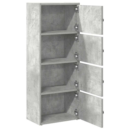 vidaXL Bookcase Concrete Grey 40x24x102 cm Engineered Wood