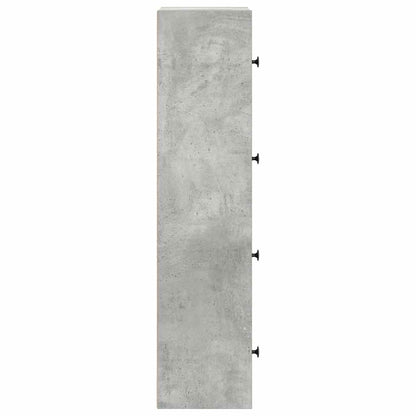 vidaXL Bookcase Concrete Grey 40x24x102 cm Engineered Wood