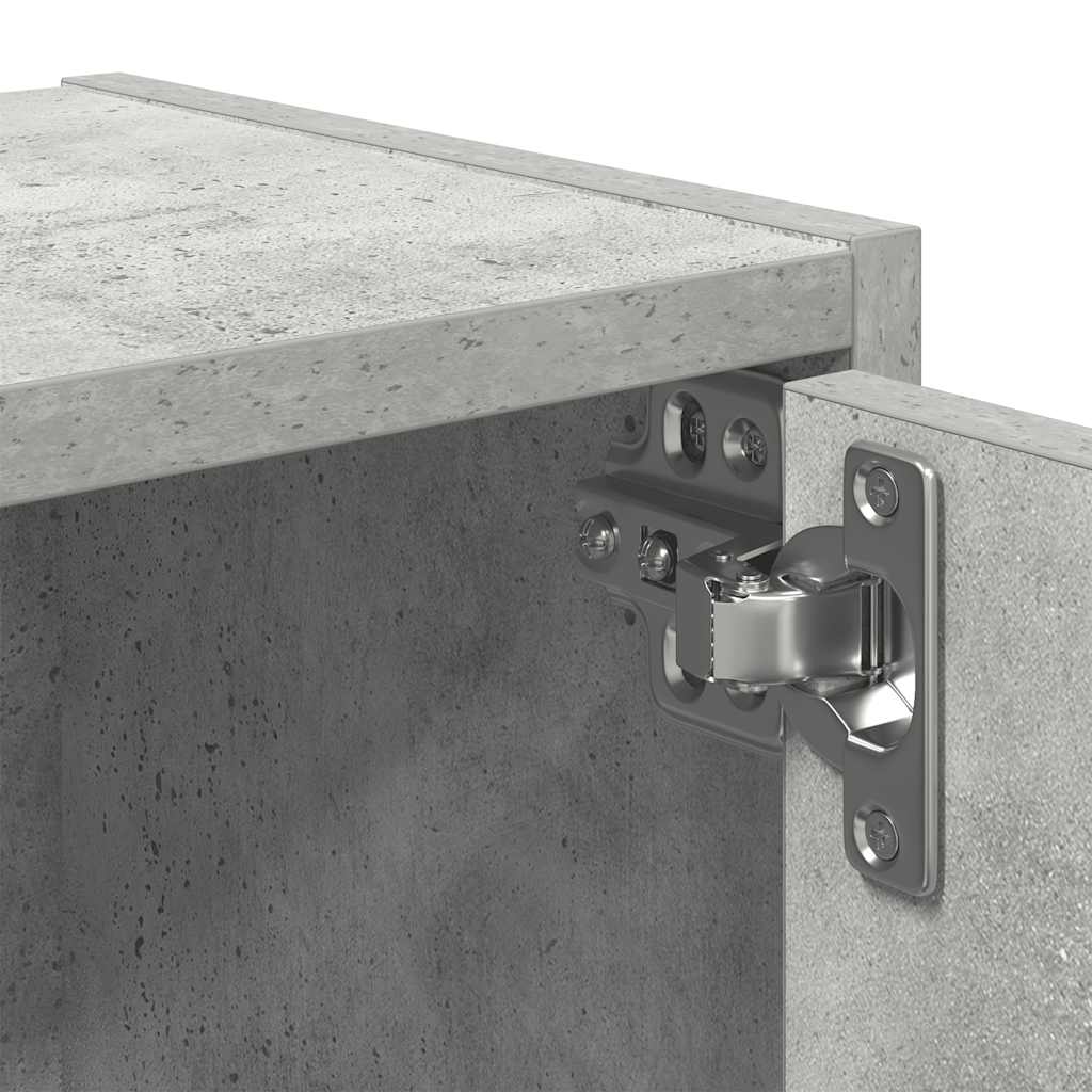 vidaXL Bookcase Concrete Grey 40x24x102 cm Engineered Wood