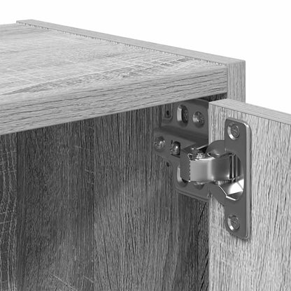 vidaXL Bookcase Grey Sonoma 40x24x102 cm Engineered Wood