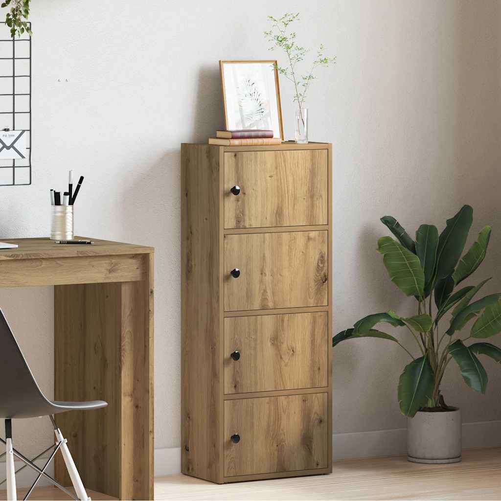 vidaXL Bookcase Artisan Oak 40x24x102 cm Engineered Wood