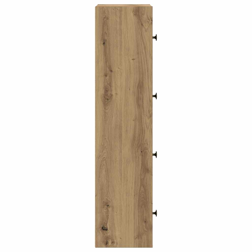 vidaXL Bookcase Artisan Oak 40x24x102 cm Engineered Wood