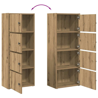 vidaXL Bookcase Artisan Oak 40x24x102 cm Engineered Wood