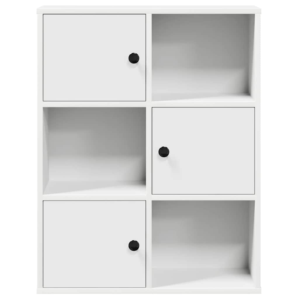 vidaXL Bookcase White 60x24x76,5 cm Engineered Wood