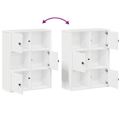 vidaXL Bookcase White 60x24x76,5 cm Engineered Wood