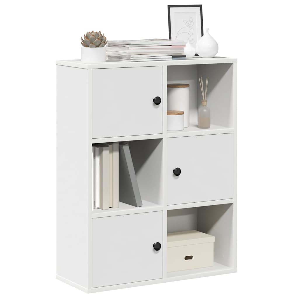 vidaXL Bookcase White 60x24x76,5 cm Engineered Wood