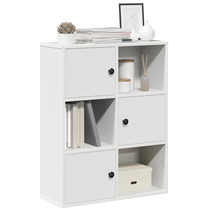 vidaXL Bookcase White 60x24x76,5 cm Engineered Wood