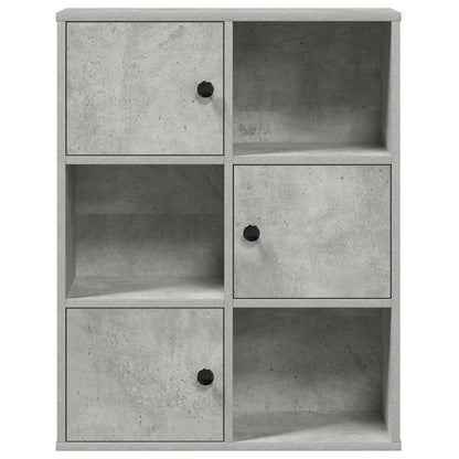 vidaXL Bookcase Concrete Grey 60x24x76,5 cm Engineered Wood