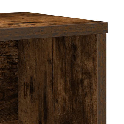 vidaXL Bookcase Smoked Oak 60x24x76.5 cm Engineered Wood