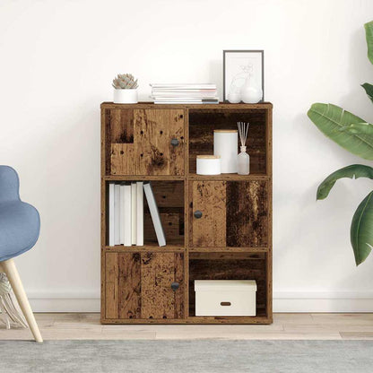 vidaXL Bookcase Old Wood 60x24x76,5 cm Engineered Wood