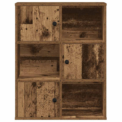 vidaXL Bookcase Old Wood 60x24x76,5 cm Engineered Wood