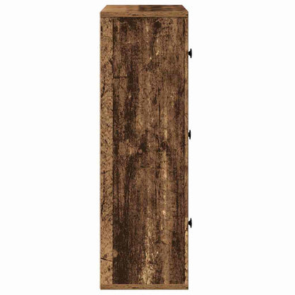vidaXL Bookcase Old Wood 60x24x76.5 cm Engineered Wood