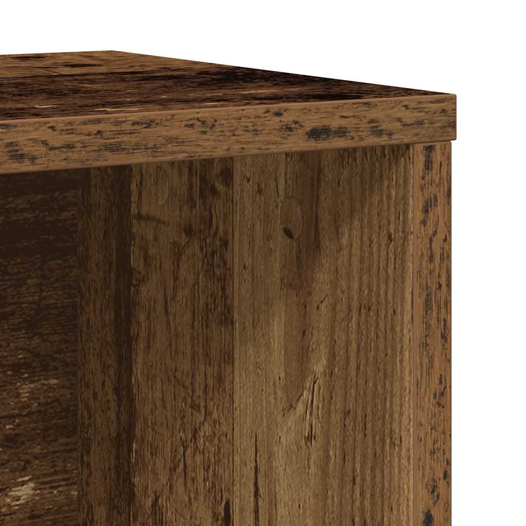 vidaXL Bookcase Old Wood 60x24x76,5 cm Engineered Wood