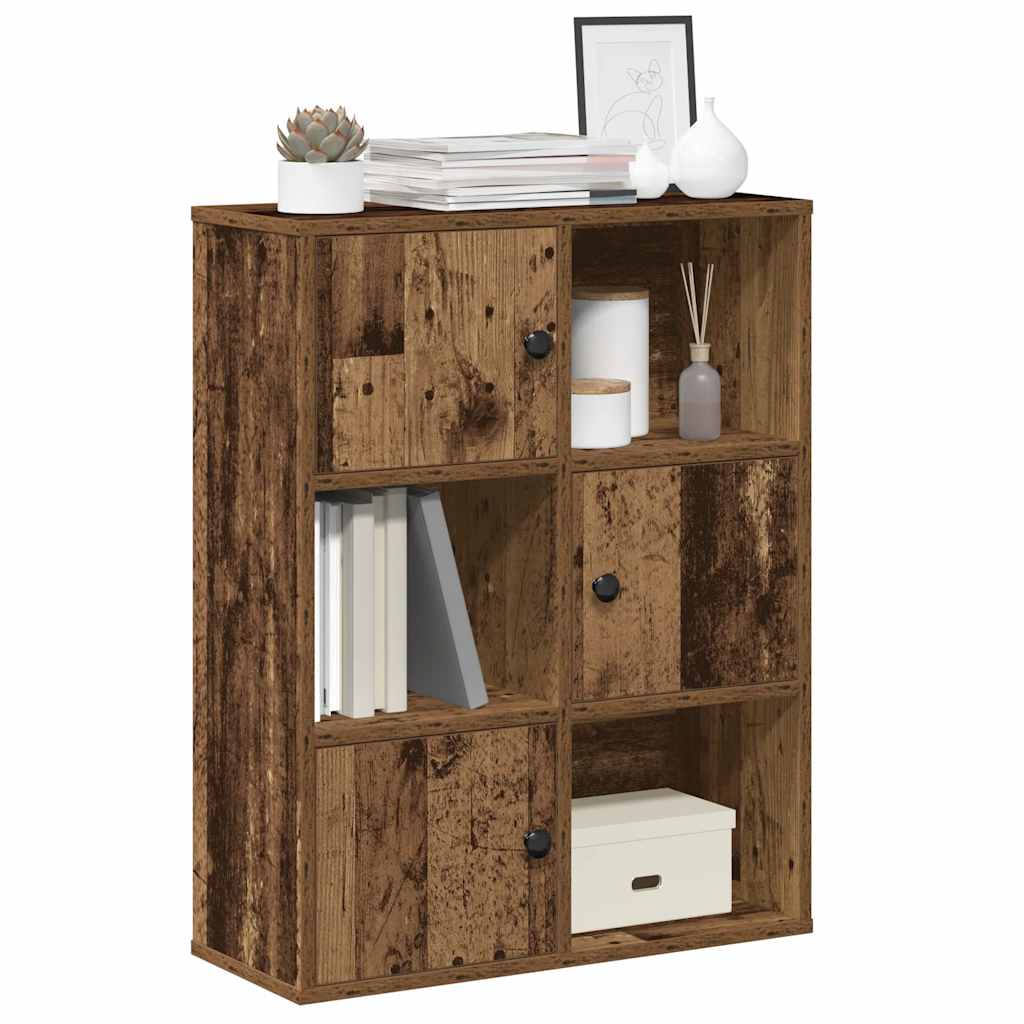 vidaXL Bookcase Old Wood 60x24x76,5 cm Engineered Wood