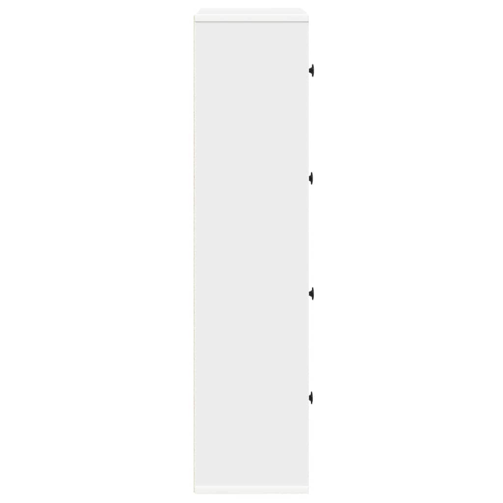vidaXL Bookcase White 60x24x101.5 cm Engineered Wood
