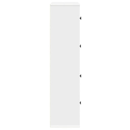 vidaXL Bookcase White 60x24x101.5 cm Engineered Wood