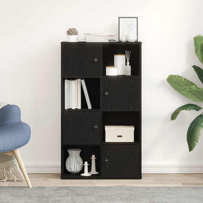 vidaXL Bookcase Black Oak 60x24x101,5 cm Engineered Wood