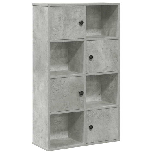 vidaXL Bookcase Concrete Grey 60x24x101.5 cm Engineered Wood
