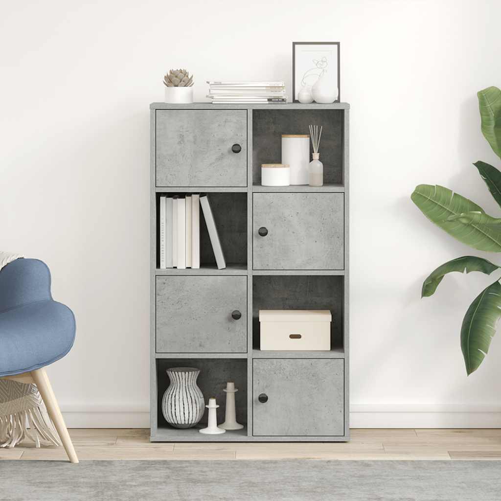 vidaXL Bookcase Concrete Grey 60x24x101,5 cm Engineered Wood