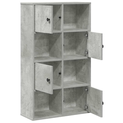 vidaXL Bookcase Concrete Grey 60x24x101.5 cm Engineered Wood