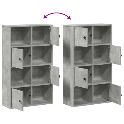 vidaXL Bookcase Concrete Grey 60x24x101,5 cm Engineered Wood