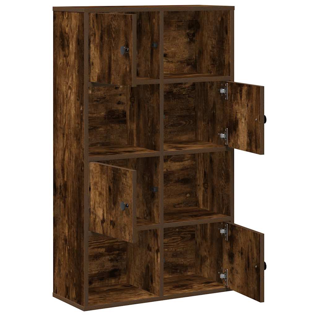 vidaXL Bookcase Smoked Oak 60x24x101,5 cm Engineered Wood