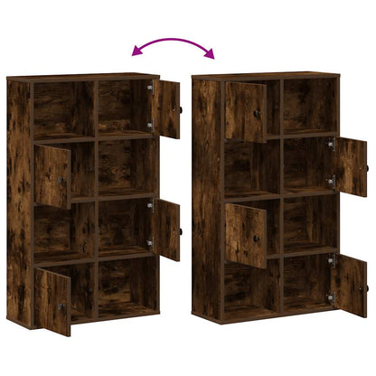 vidaXL Bookcase Smoked Oak 60x24x101,5 cm Engineered Wood