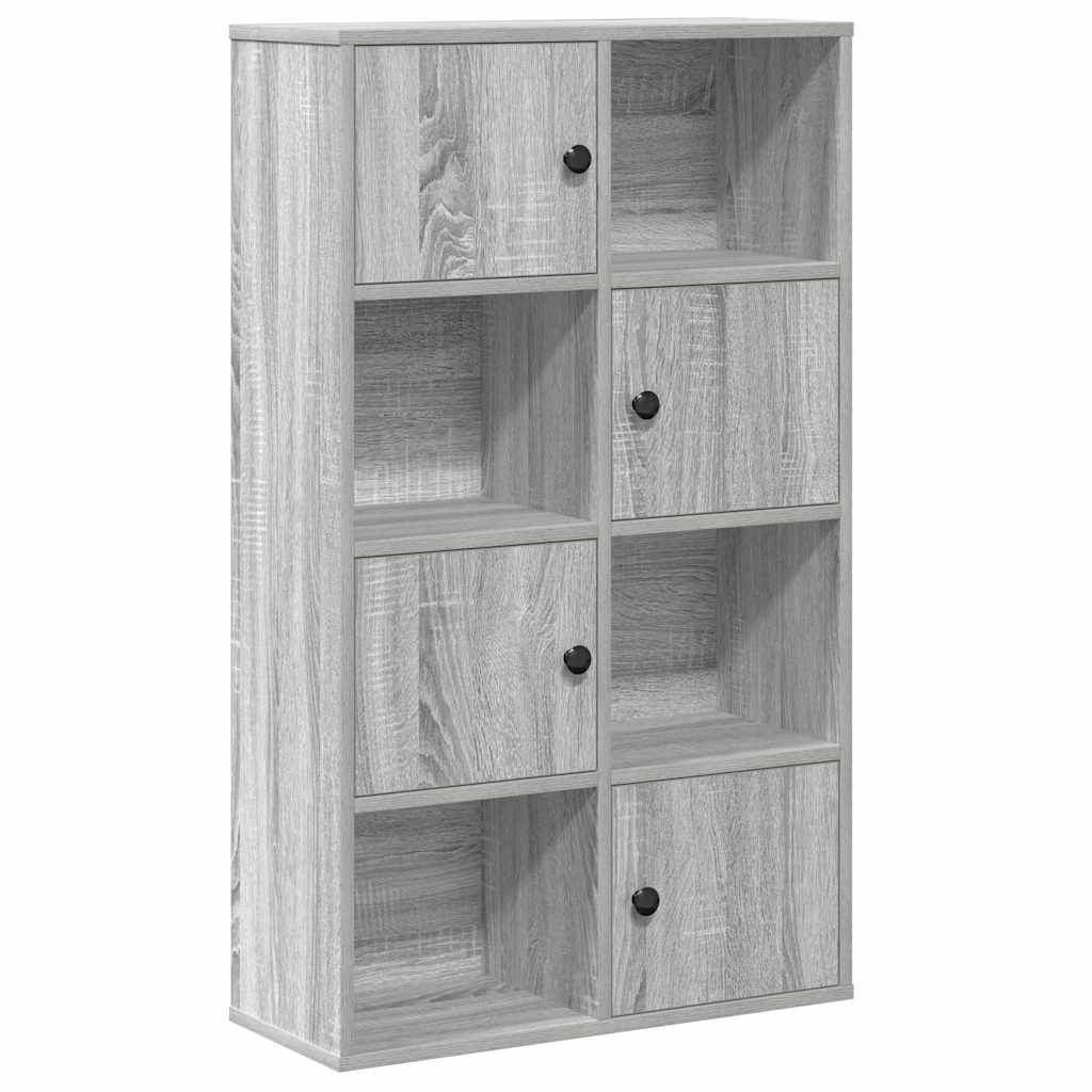 vidaXL Bookcase Grey Sonoma 60x24x101,5 cm Engineered Wood