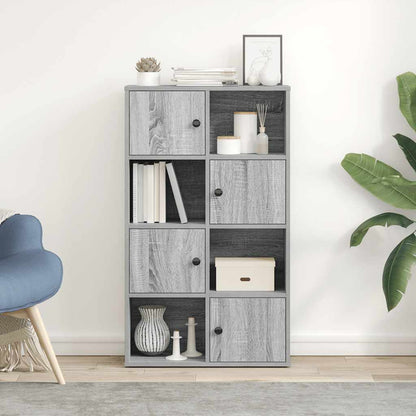 vidaXL Bookcase Grey Sonoma 60x24x101,5 cm Engineered Wood