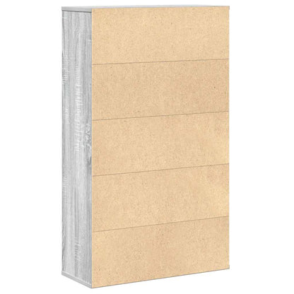 vidaXL Bookcase Grey Sonoma 60x24x101,5 cm Engineered Wood
