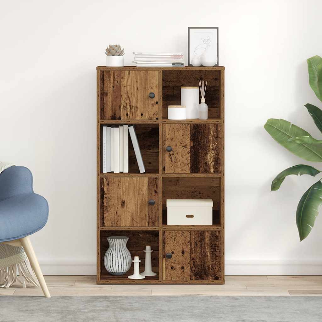 vidaXL Bookcase Old Wood 60x24x101,5 cm Engineered Wood