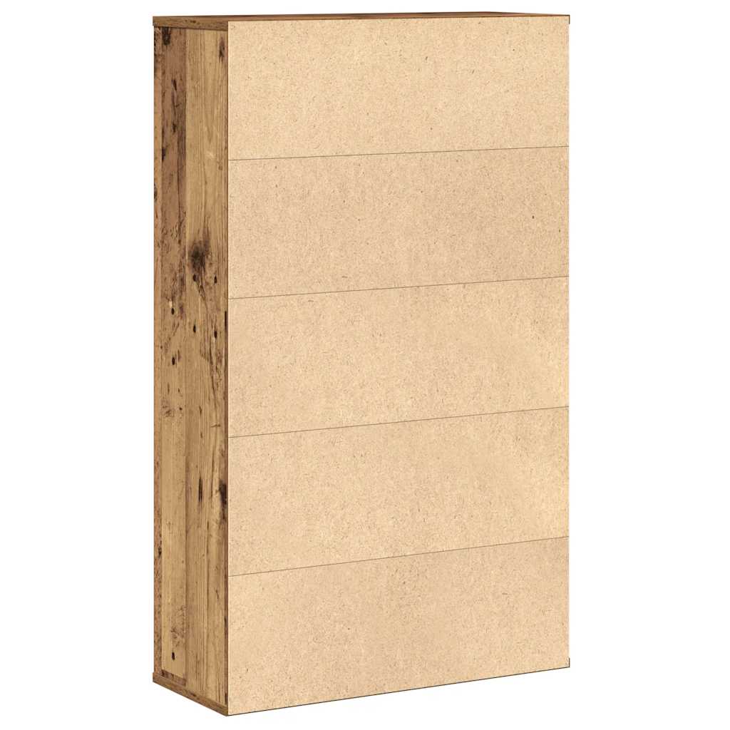 vidaXL Bookcase Old Wood 60x24x101.5 cm Engineered Wood