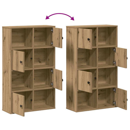vidaXL Bookcase Artisan Oak 60x24x101,5 cm Engineered Wood