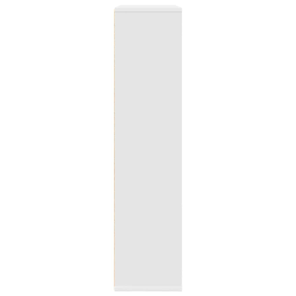 vidaXL Bookcase White 89x24x101.5 cm Engineered Wood