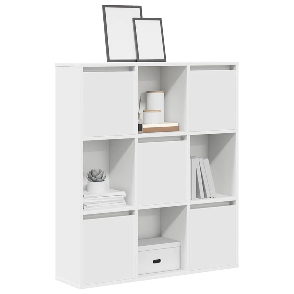 vidaXL Bookcase White 89x24x101,5 cm Engineered Wood